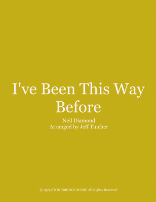 Book cover for I've Been This Way Before