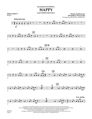 Happy (from Despicable Me 2) - Percussion 3