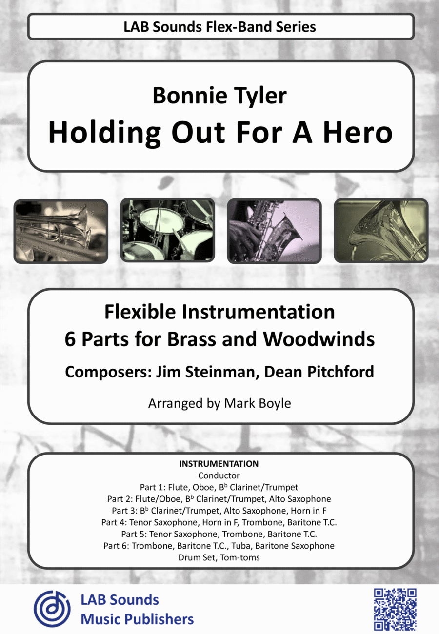Holding Out For A Hero Concert Band scores gallery preview page 1