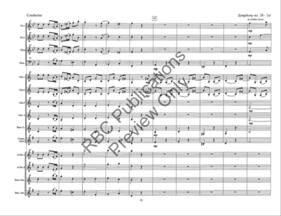Symphony #38 Mvt 1 (Score) Score scores gallery preview page 8