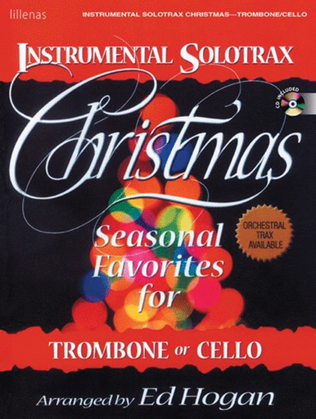 Book cover for Instrumental Solotrax, Christmas: Trombone/Cello - Book and CD