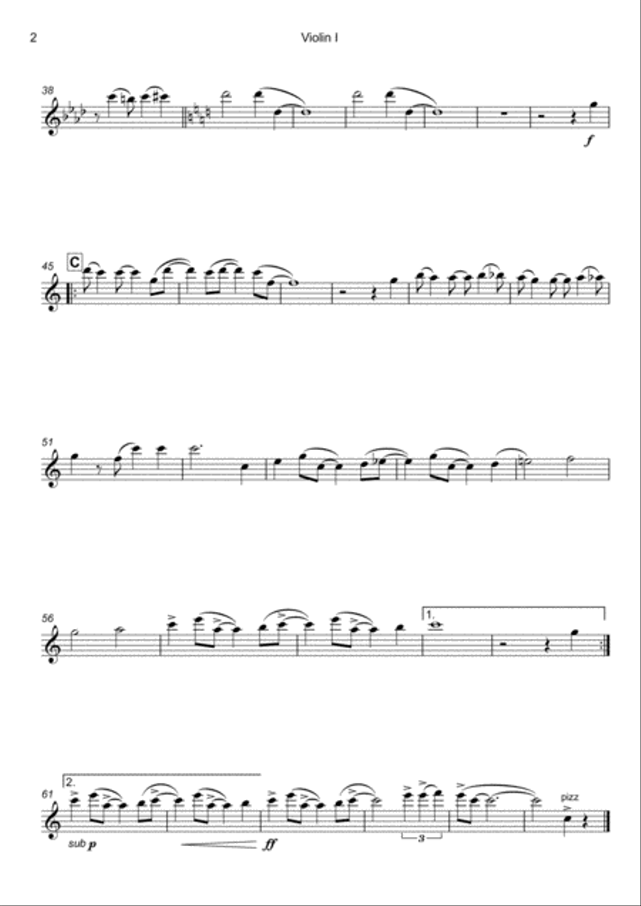 Come Fly With Me String Quartet scores gallery preview page 3