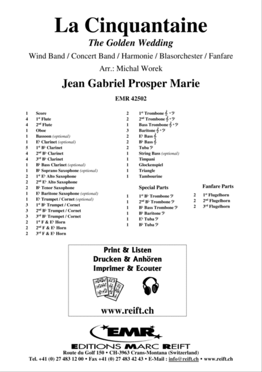 La Cinquantaine Concert Band scores gallery preview page 2