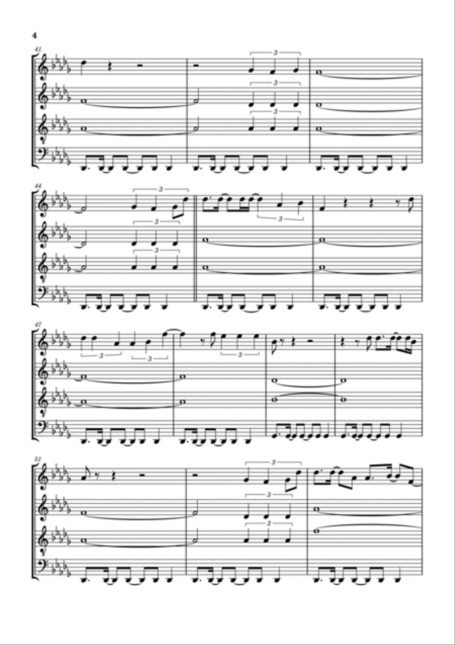 I Thank God Woodwind Quartet scores gallery preview page 5