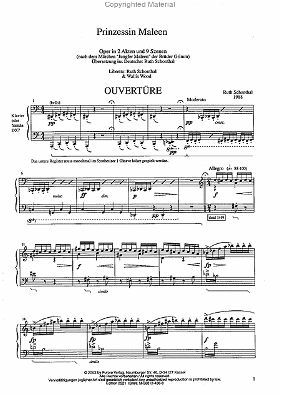 Prinzessin Maleen Prinzessin Maleen Voice scores gallery preview page 2