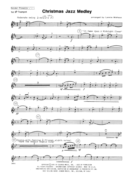 Christmas Jazz Medley - 1st Bb Trumpet