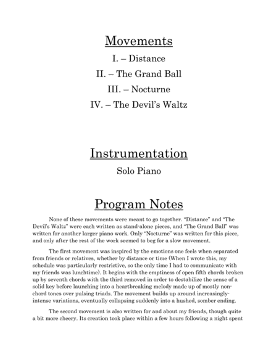 Piano Suite, Op. 1 Piano Solo scores gallery preview page 3