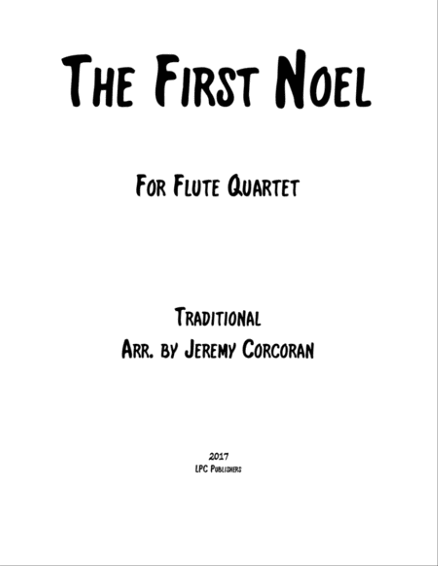 The First Noel for Flute Quartet Flute Quartet scores gallery preview page 1