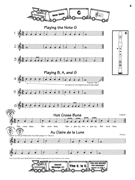 Recorder Express (Soprano Recorder Method for Classroom or Individual Use) image number null