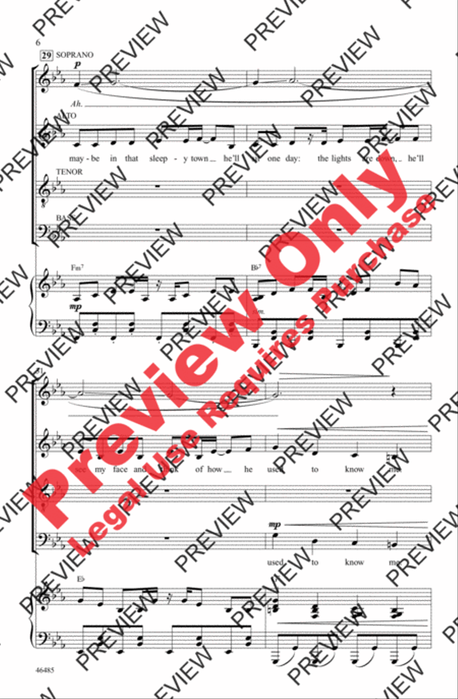 Another Day of Sun 4-Part scores gallery preview page 6