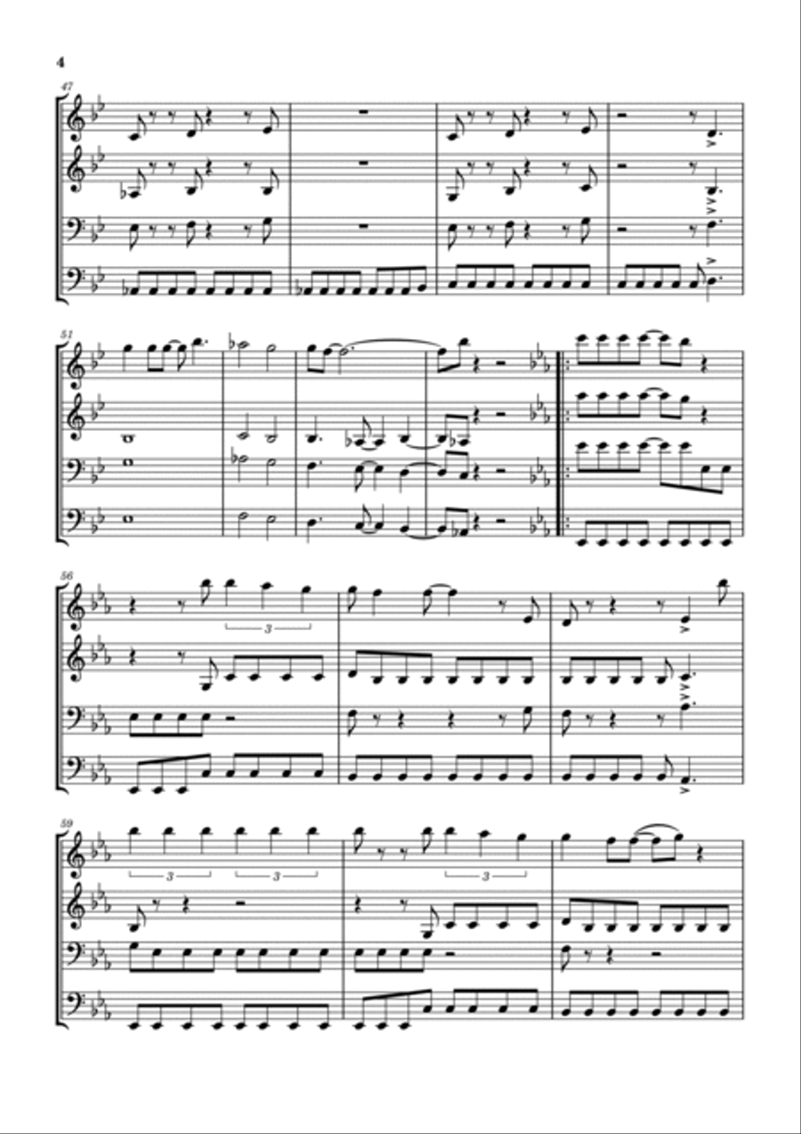 Home Of The Brave Brass Ensemble scores gallery preview page 5