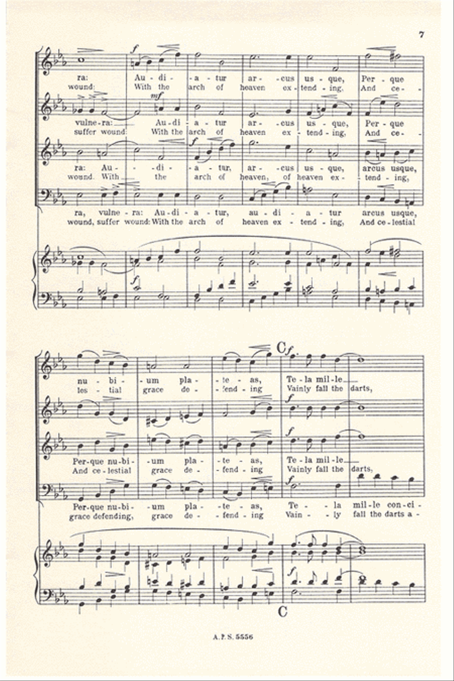 Vita Nostra Plena Bellis (Mortal Life Is Full of Battle) Divisi scores gallery preview page 7