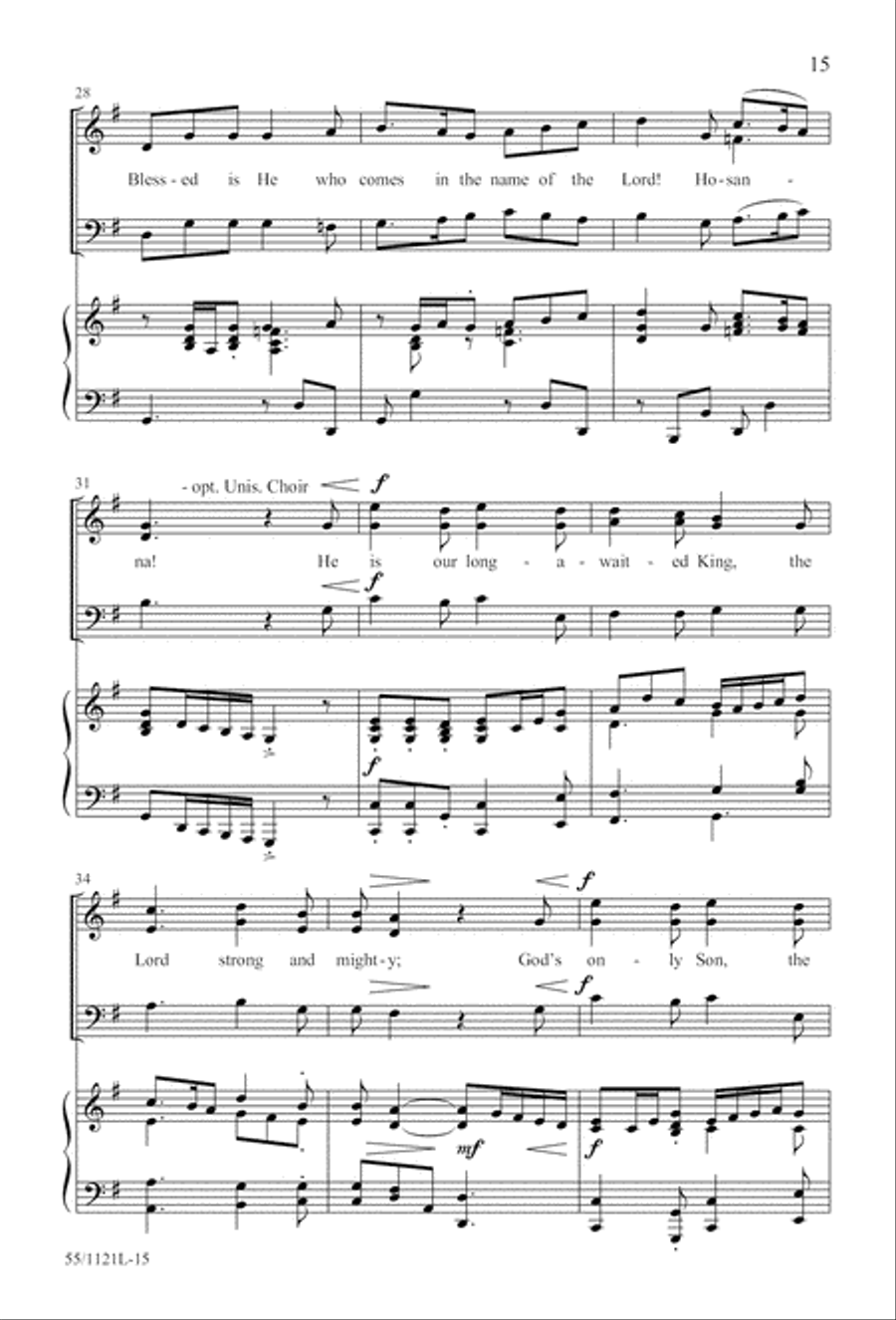 Touched by the Christ Touched by the Christ 3-Part scores gallery preview page 16