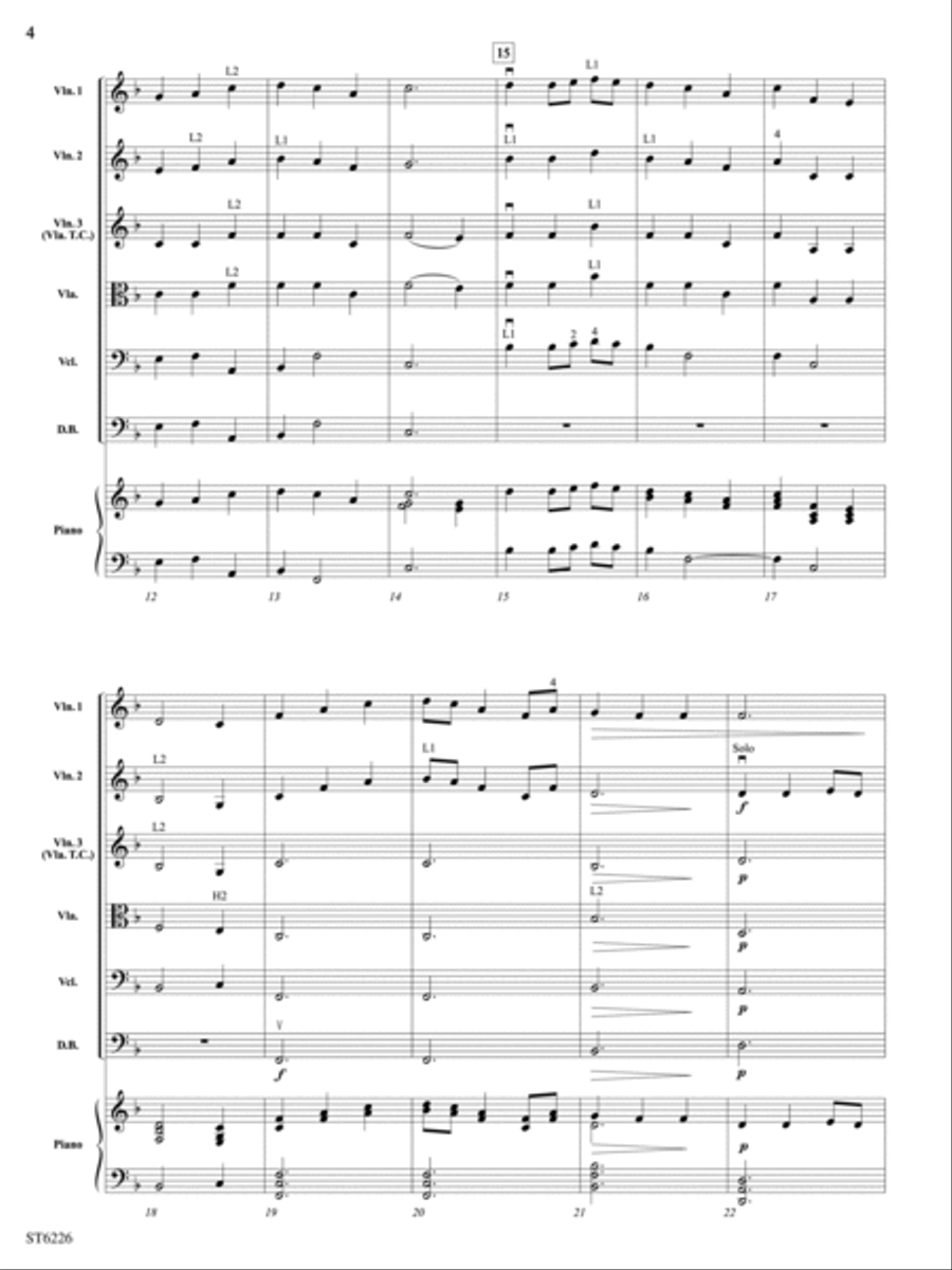 Slane (Be Thou My Vision): Score String Orchestra scores gallery preview page 4