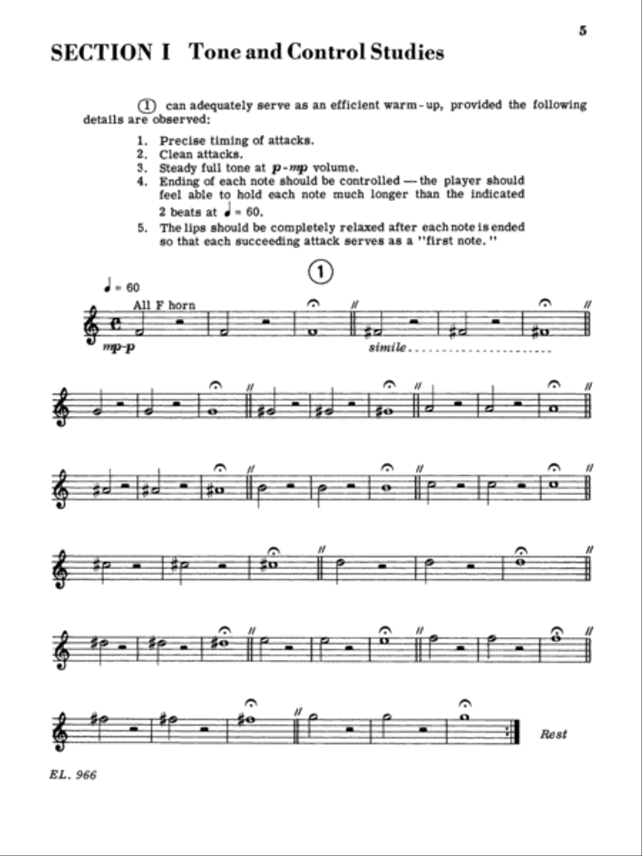 Embouchure Builder for Horn Horn scores gallery preview page 2
