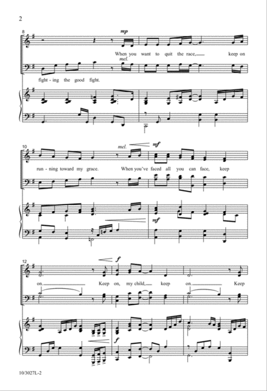 Keep On 4-Part scores gallery preview page 2