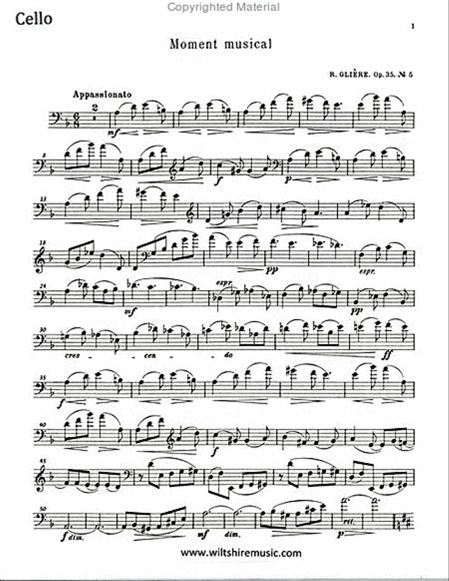 Moment Musical, Op.35, No.4 Piano Accompaniment scores gallery preview page 2