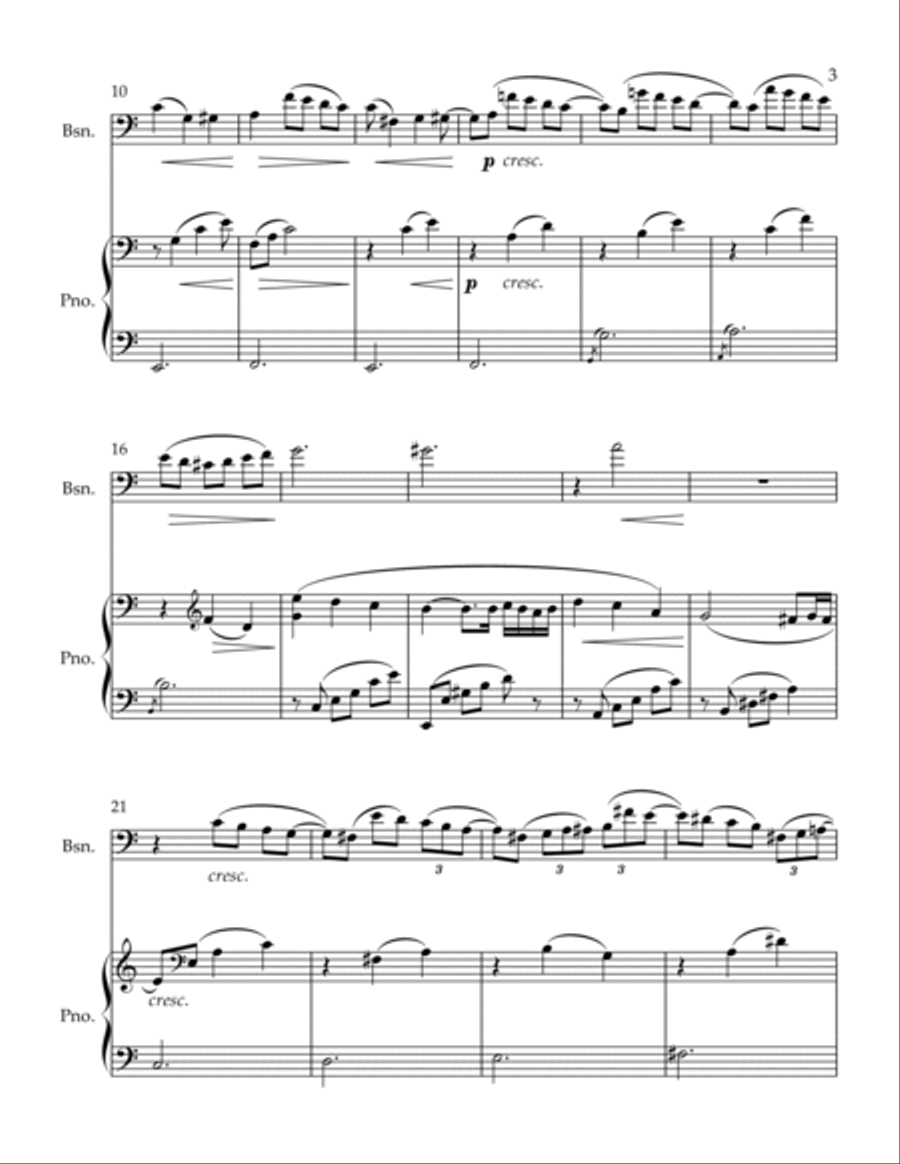 Album Leaf Bassoon scores gallery preview page 3