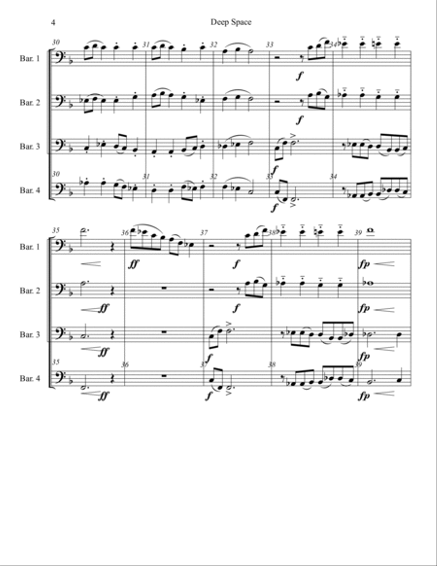 Deep Space Exploration Brass Ensemble scores gallery preview page 5