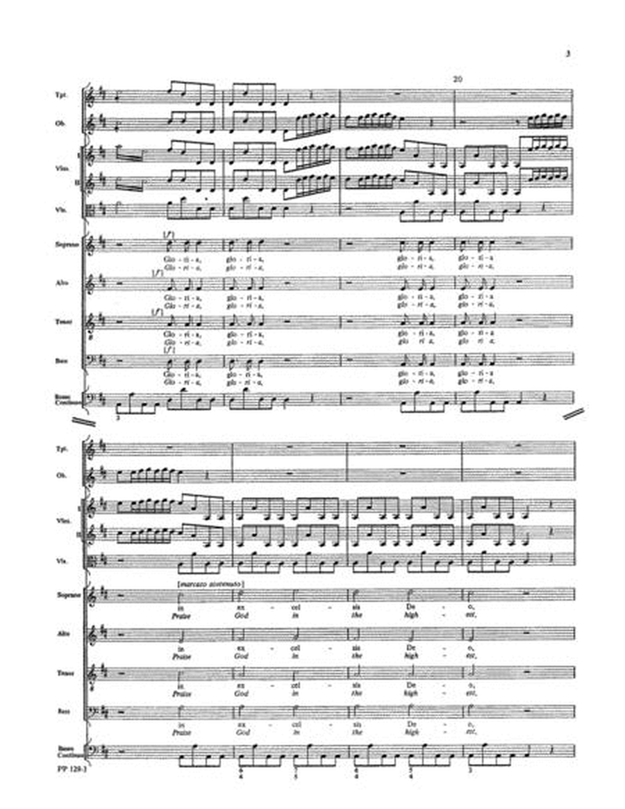 Gloria - Instrumental Score and Parts