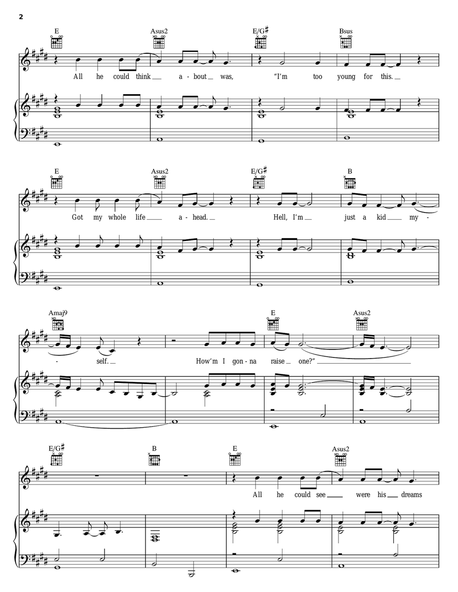 There Goes My Life Acoustic Guitar scores gallery preview page 2