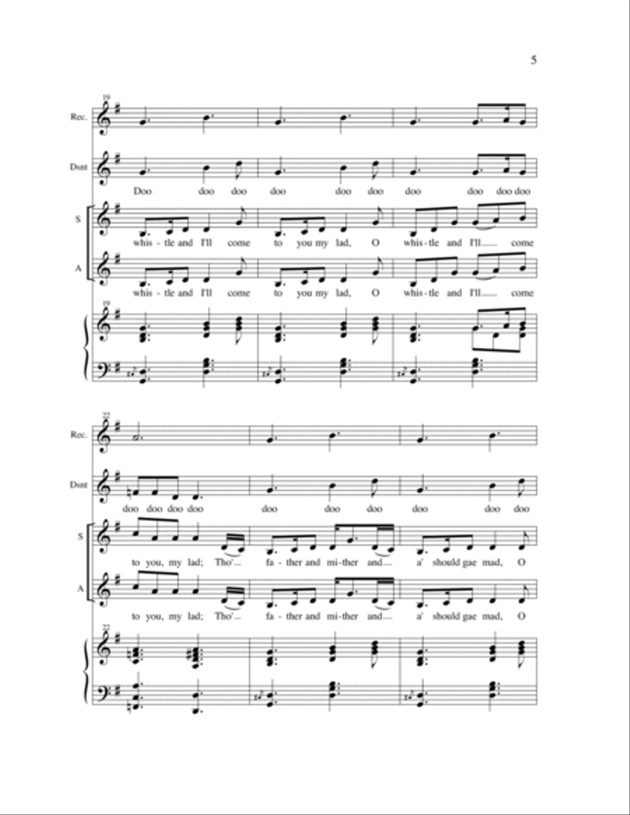 O Whistle, and I'll Come to You My Lad SA scores gallery preview page 7