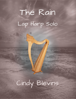 Book cover for The Rain, original solo for Lap Harp