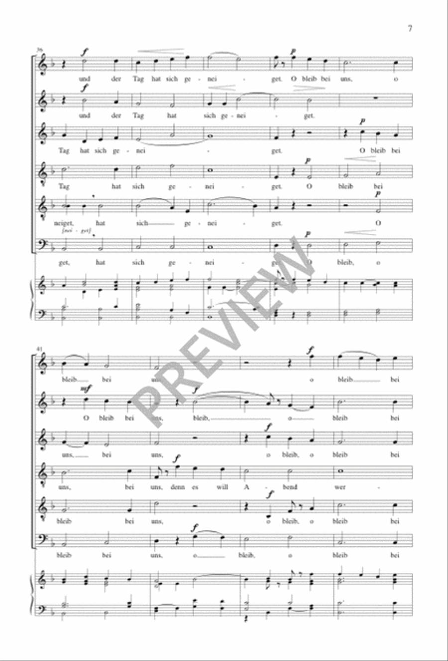 Abendlied Abendlied Choir scores gallery preview page 8