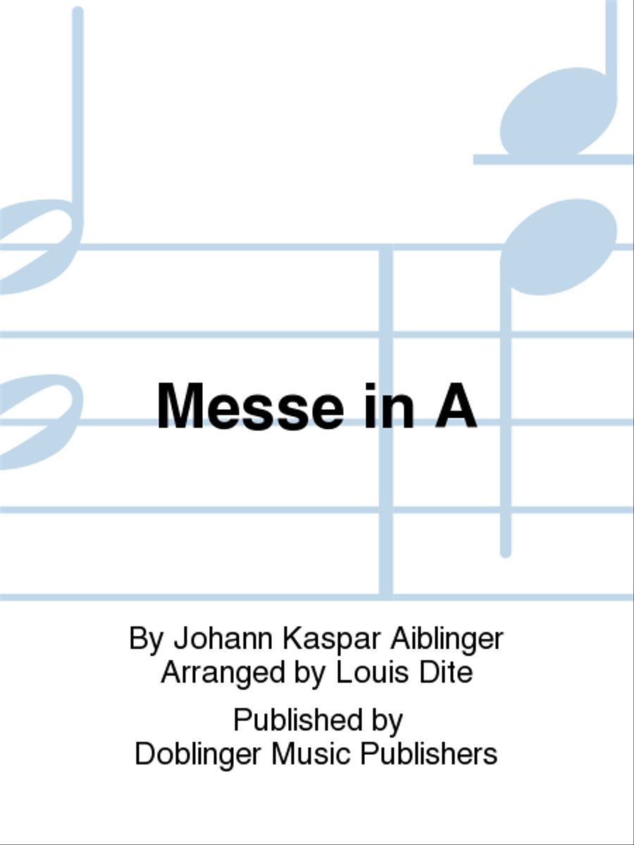 Messe in A Choir scores gallery preview page 1