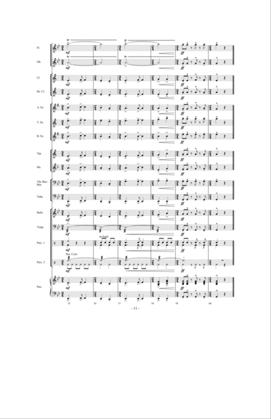 Time Traveler Concert Band scores gallery preview page 10
