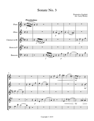 Scarlatti Sonates Nos. 3 & 10