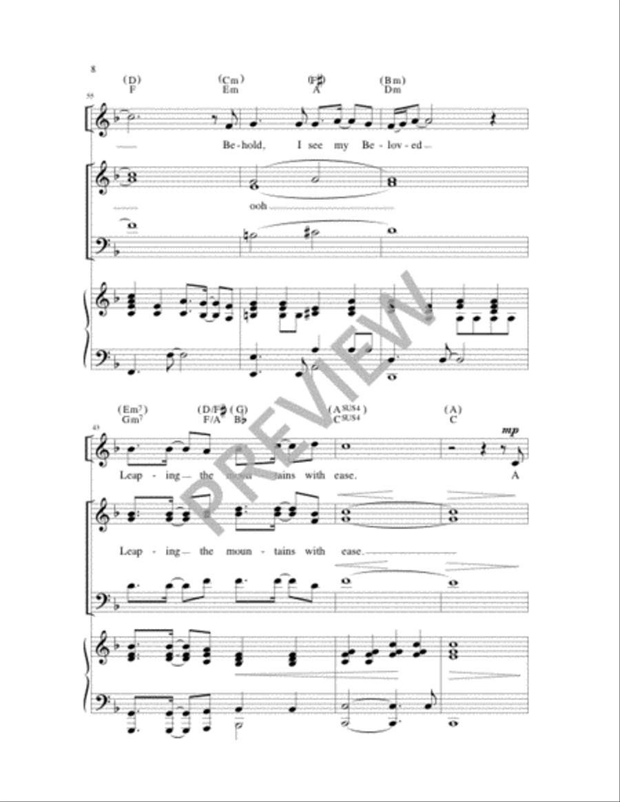 The Fire of Love 4-Part scores gallery preview page 8