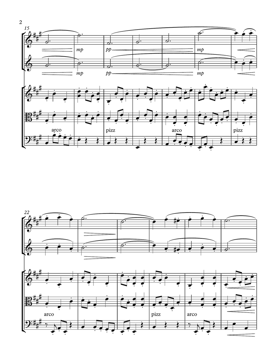 Love's Dream for mixed ensemble Small Ensemble scores gallery preview page 2