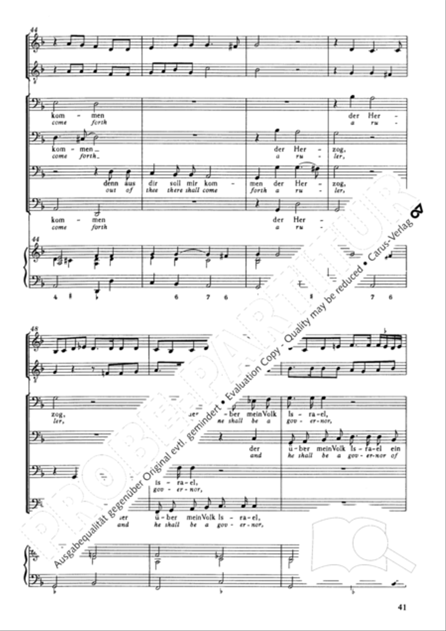 Christmas History (Weihnachts-Historie, SWV 435) Score scores gallery preview page 40