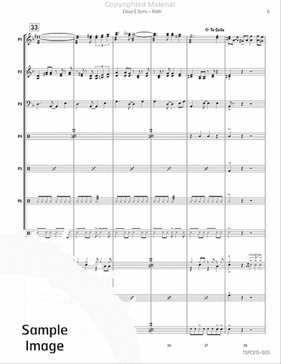 Clave & Sons Percussion Ensemble scores gallery preview page 10