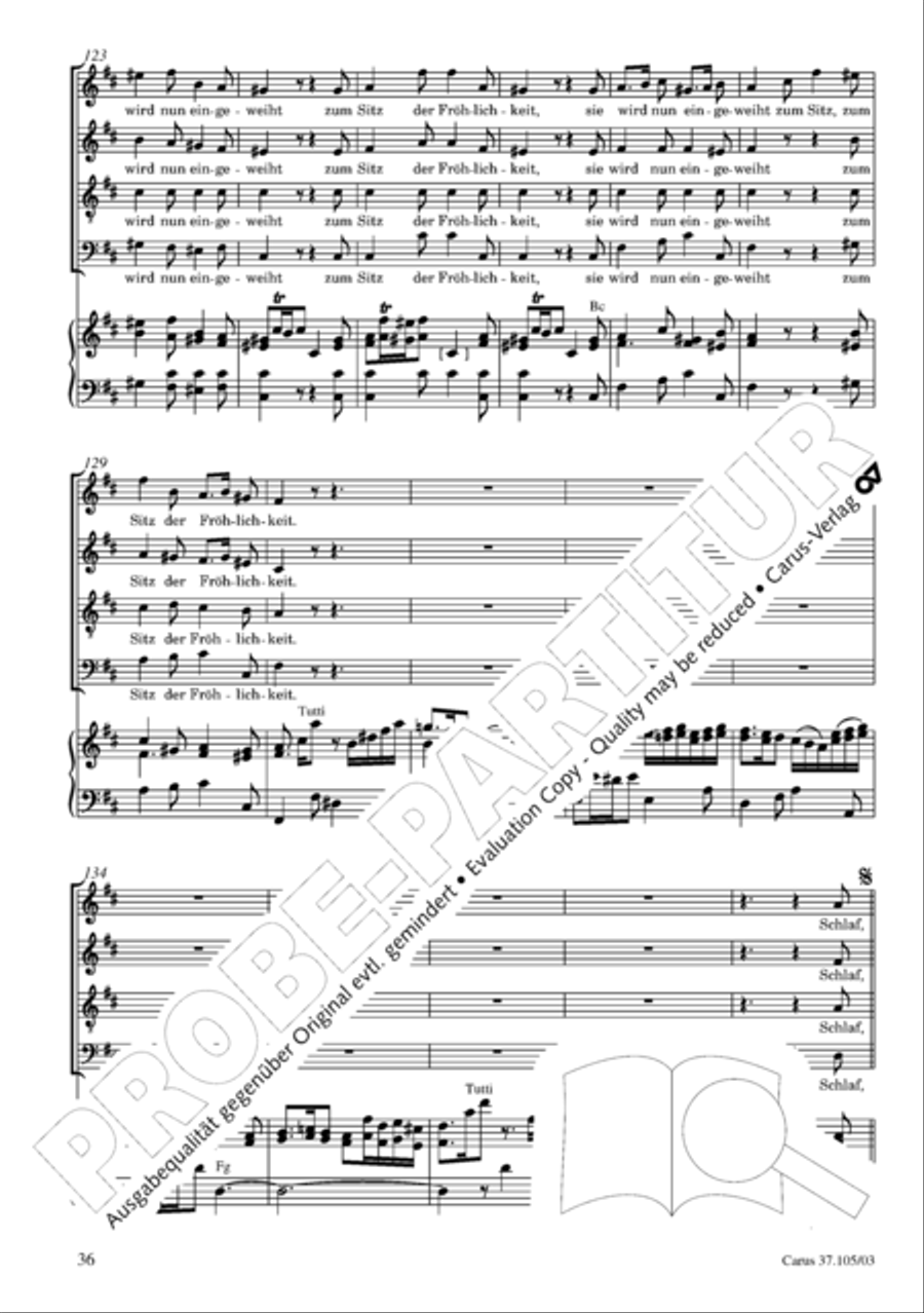 Die Freude der Hirten uber die Geburt Jesu 4-Part scores gallery preview page 37