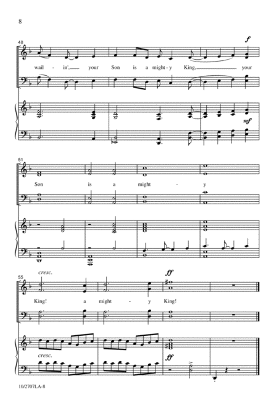 Don't Listen to the Hammer Ring 4-Part scores gallery preview page 8