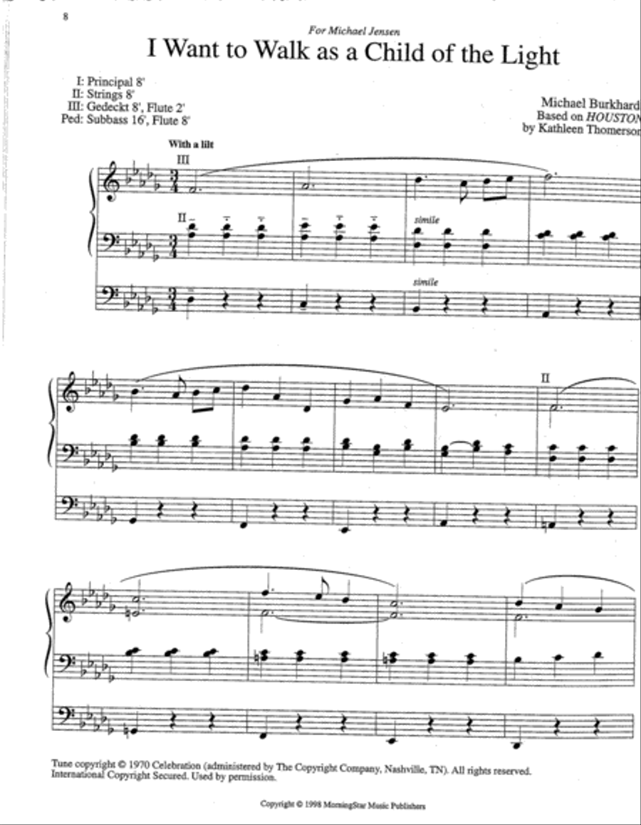 Eight Improvisations on 20th Century Hymn Tunes, Set 1 Organ scores gallery preview page 3