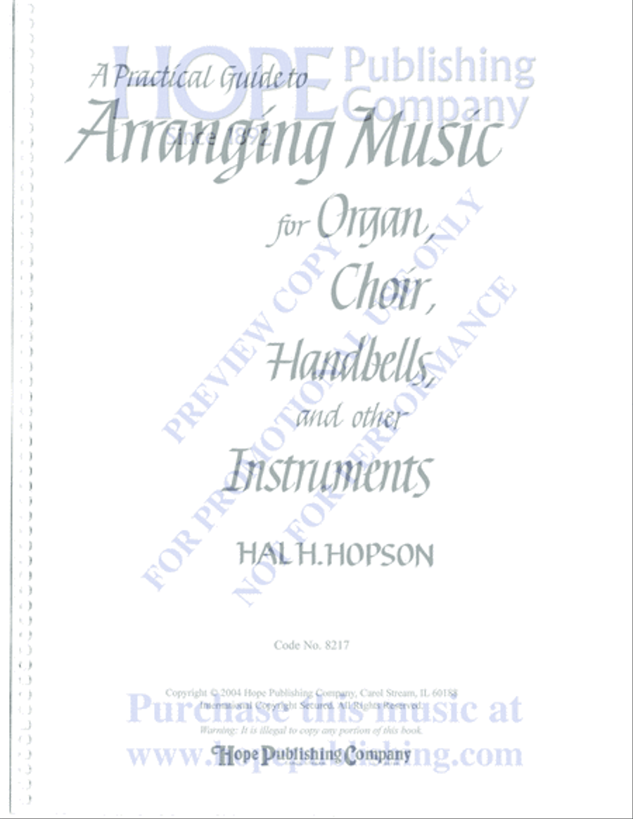 Practical Guide to Arranging Music for Organ, Choir, Handbells & Other Instrumen Choir scores gallery preview page 2