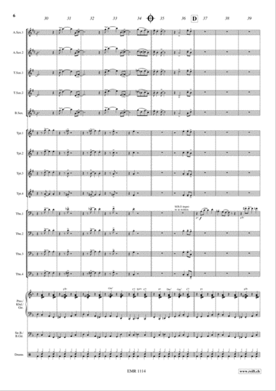 Roller Coaster Roller Coaster Big Band scores gallery preview page 7