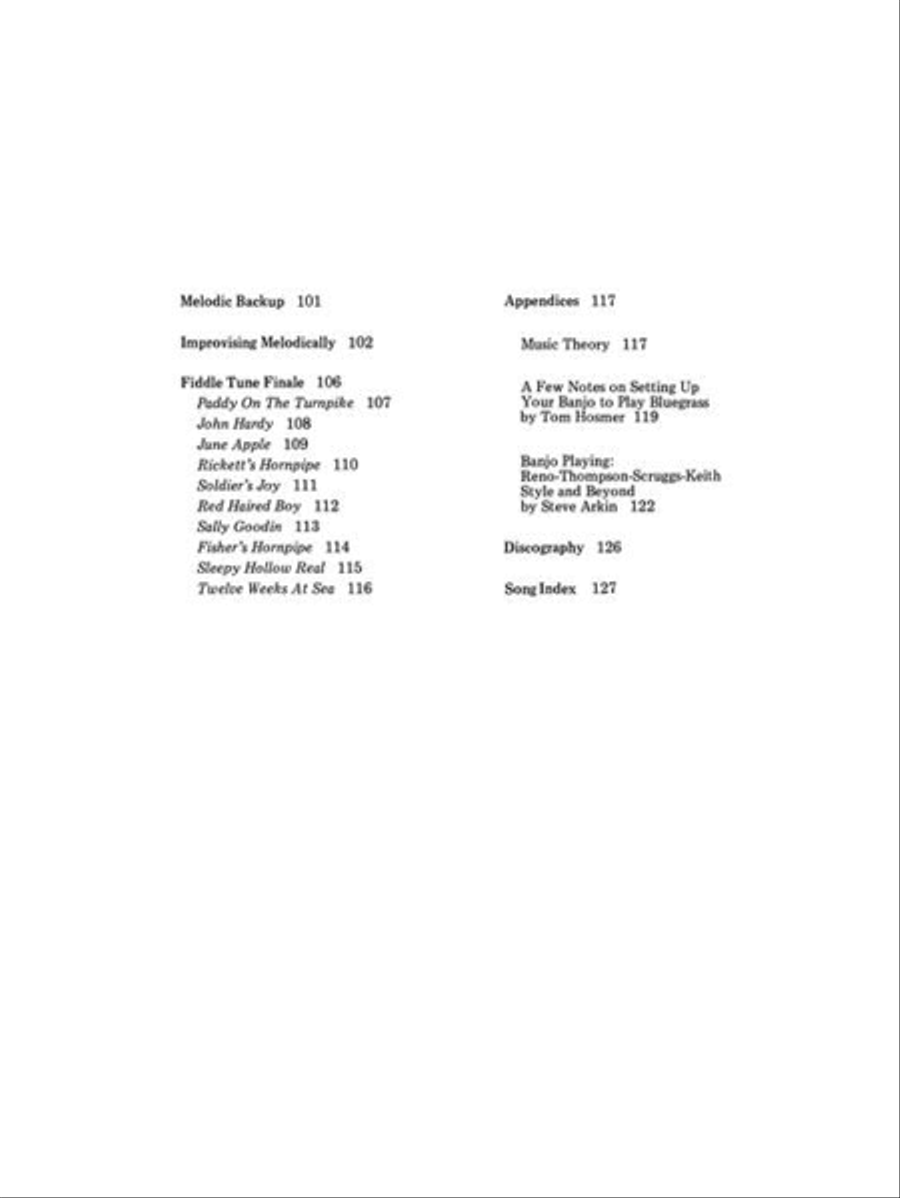 Melodic Banjo Guitar Tablature scores gallery preview page 4
