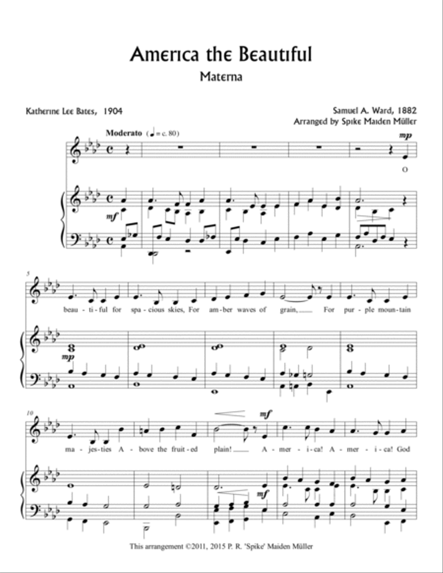 America the Beautiful Small Ensemble scores gallery preview page 3