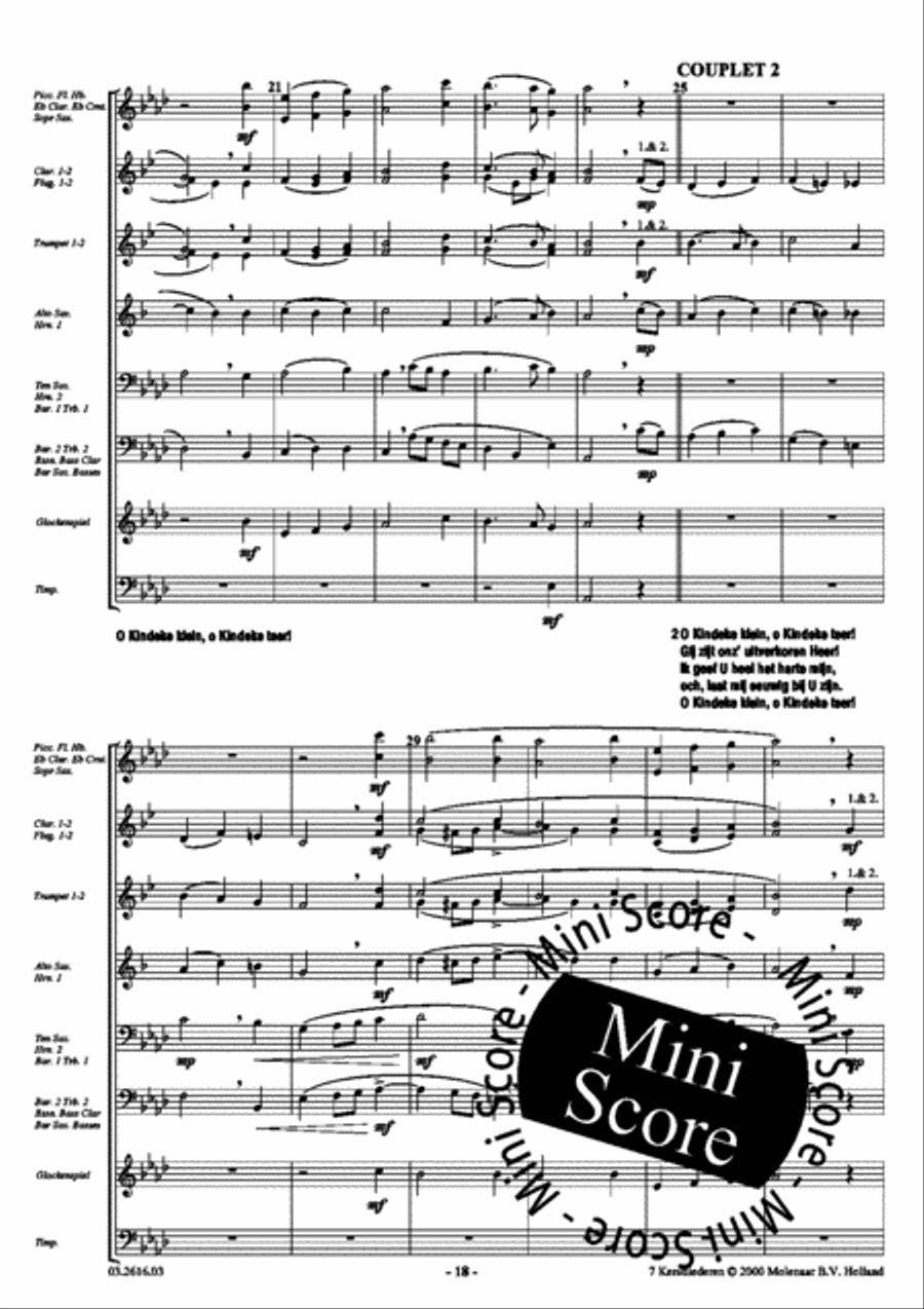 7 Kerstliederen Men's Choir scores gallery preview page 19