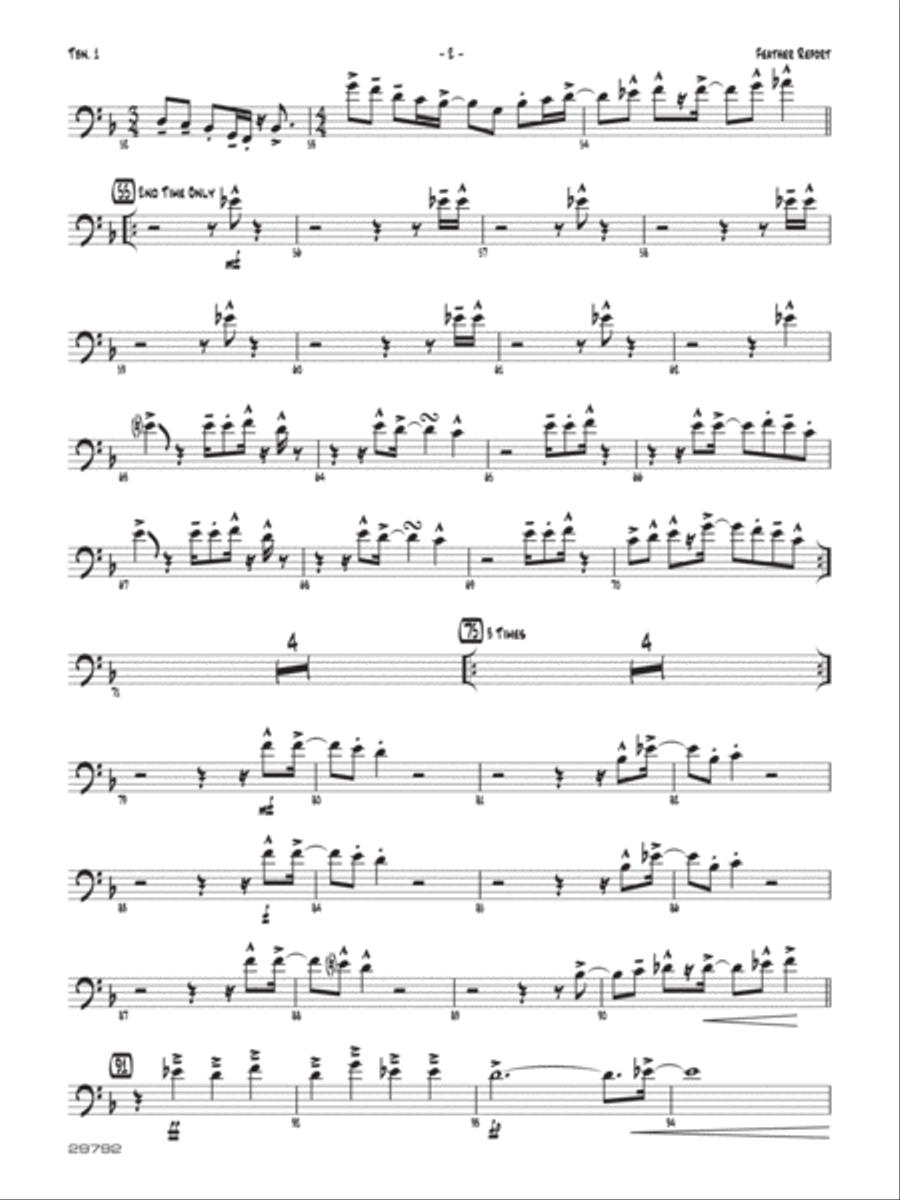 Feather Report: 1st Trombone Jazz Ensemble scores gallery preview page 2
