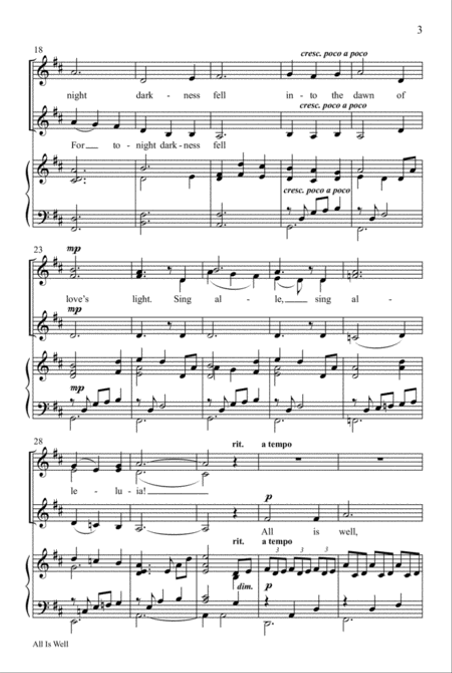 All Is Well All Is Well SSA scores gallery preview page 4