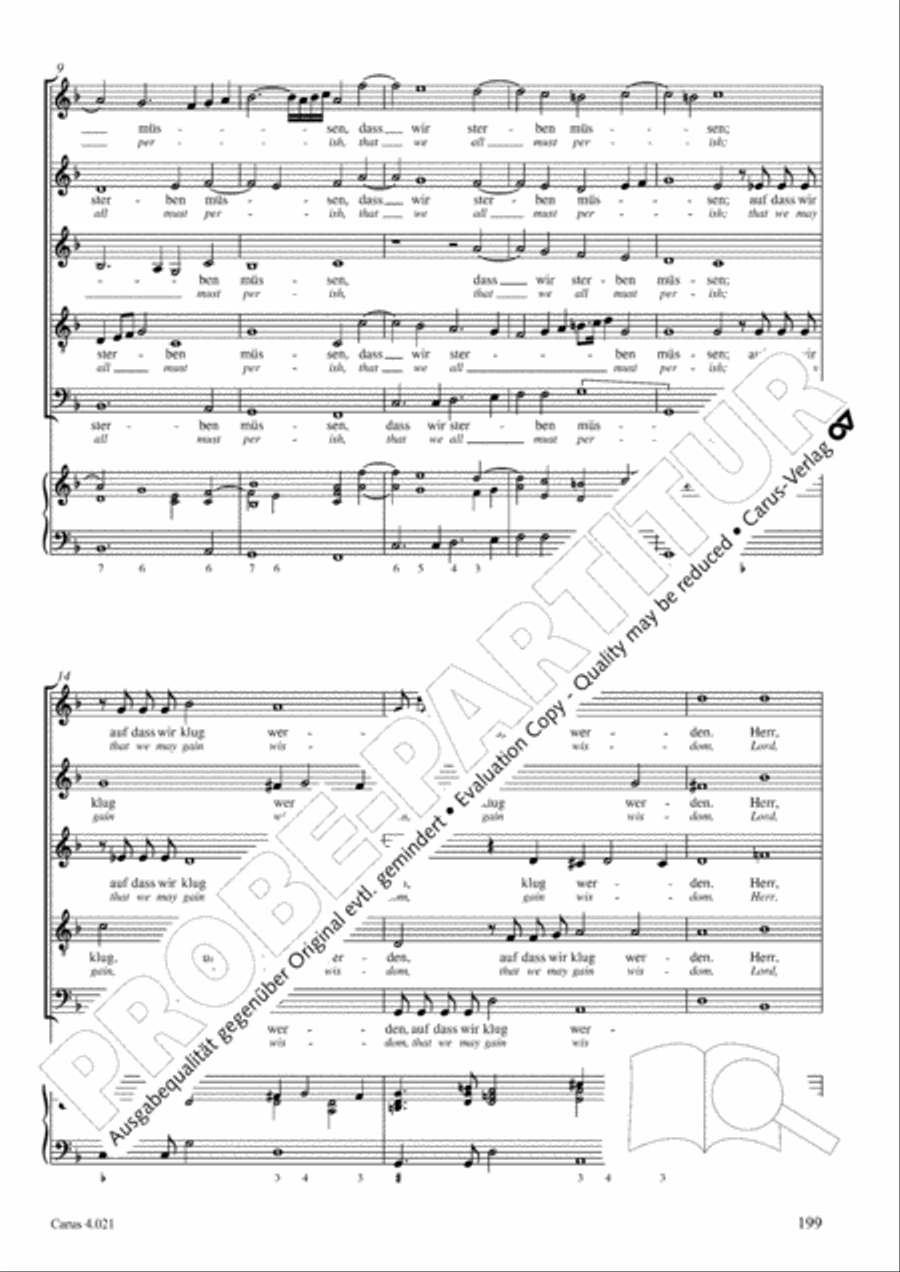 Schein: Israelsbrunnlein. Fontana d'Israel. Complete edition Choir scores gallery preview page 206
