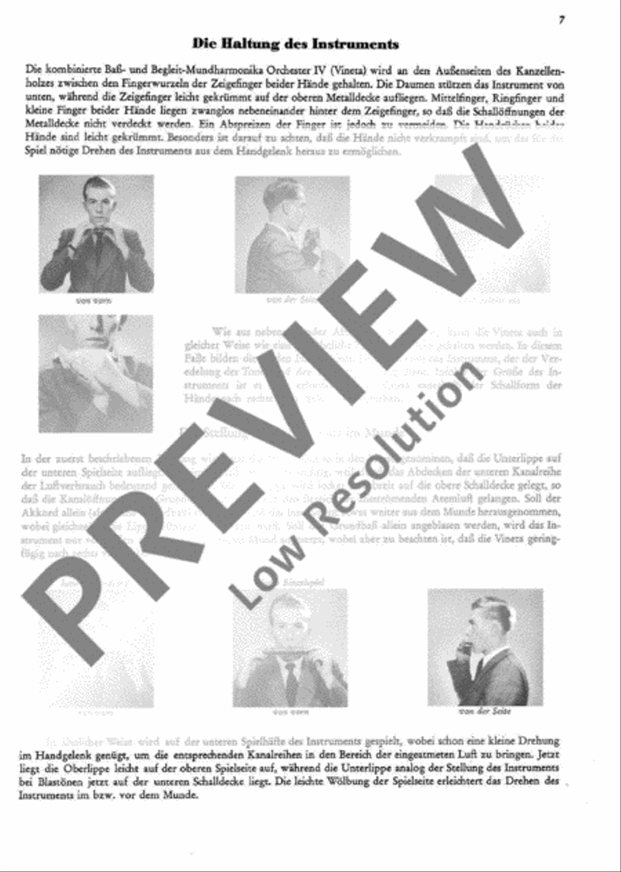 Schule für die Hohner-Mundharmonika Begleit-Instrumente Harp scores gallery preview page 8