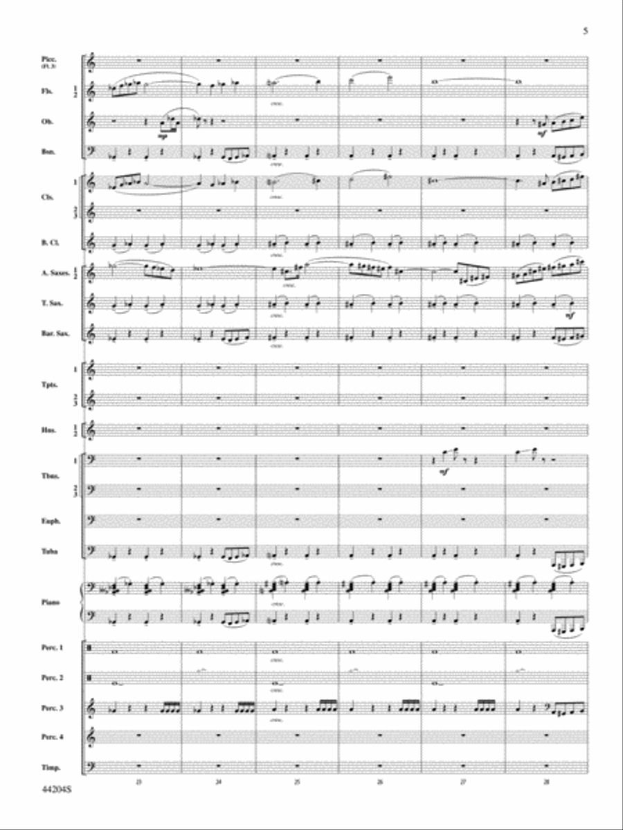 The Vikings: Score Concert Band scores gallery preview page 5