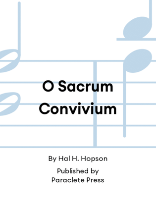 Book cover for O Sacrum Convivium