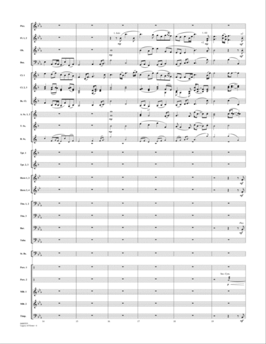 Legacy of Honor - Conductor Score (Full Score) Concert Band scores gallery preview page 6